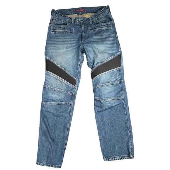 Joe Rocket Accelerator Denim Biker Jeans Sz 36 Padded Motorcycle Riding Pants - Picture 2 of 9